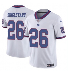 Men's New York Giants #26 Devin Singletary White Color Rush Limited Football Stitched Jersey