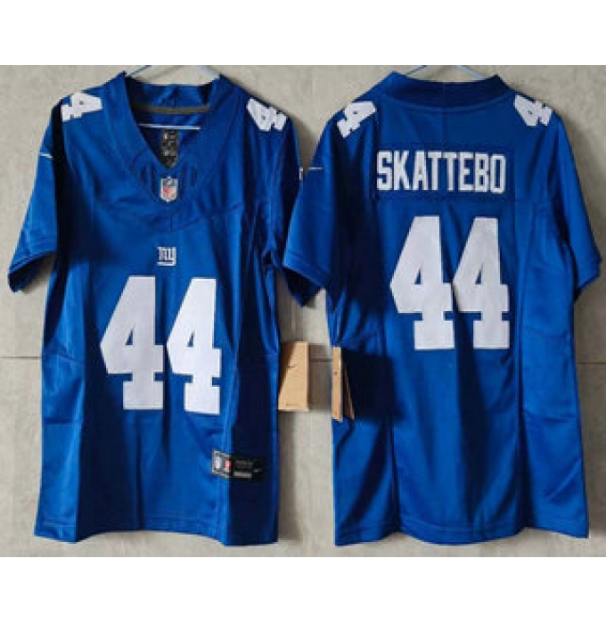 Youth New York Giants #44 Cam Skattebo Limited FUSE Blue Vapor Jersey