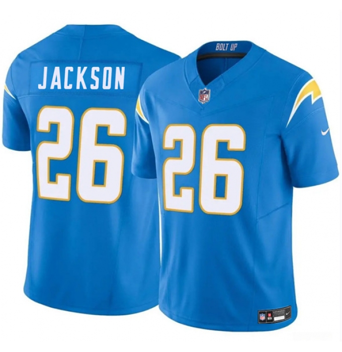 Men's Los Angeles Chargers #26 Donte Jackson Blue 2025 F.U.S.E. Vapor Limited Football Stitched Jersey