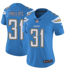Women's Nike Los Angeles Chargers #31 Adrian Phillips Electric Blue Alternate Vapor Untouchable Limited Player NFL Jersey