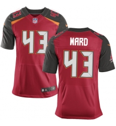 Men's Nike Tampa Bay Buccaneers #43 T.J. Ward Elite Red Team Color NFL Jersey