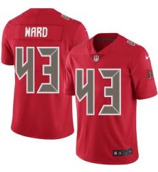 Men's Nike Tampa Bay Buccaneers #43 T.J. Ward Limited Red Rush Vapor Untouchable NFL Jersey