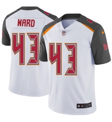 Youth Nike Tampa Bay Buccaneers #43 T.J. Ward White Vapor Untouchable Limited Player NFL Jersey