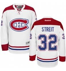 Youth Reebok Montreal Canadiens #32 Mark Streit Authentic White Away NHL Jersey
