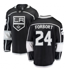 Youth Los Angeles Kings #24 Derek Forbort Authentic Black Home Fanatics Branded Breakaway NHL Jersey