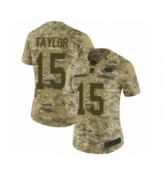 Women's San Francisco 49ers #15 Trent Taylor Limited Camo 2018 Salute to Service Football Jersey