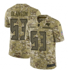 Youth Nike Tampa Bay Buccaneers #53 Adarius Glanton Limited Camo 2018 Salute to Service NFL Jersey
