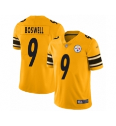 Youth Pittsburgh Steelers #9 Chris Boswell Limited Gold Inverted Legend Football Jersey