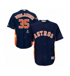 Youth Houston Astros #35 Justin Verlander Authentic Navy Blue Alternate Cool Base 2019 World Series Bound Baseball Jersey