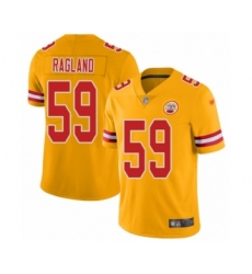 Youth Kansas City Chiefs #59 Reggie Ragland Limited Gold Inverted Legend Football Jersey