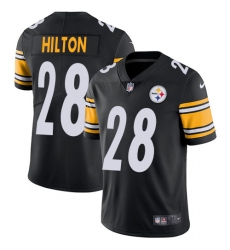 Men's Nike Pittsburgh Steelers #28 Mike Hilton Black Team Color Vapor Untouchable Limited Player NFL Jersey