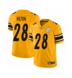 Men's Pittsburgh Steelers #28 Mike Hilton Limited Gold Inverted Legend Football Jersey