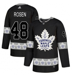 Men's Adidas Toronto Maple Leafs #48 Calle Rosen Authentic Black Team Logo Fashion NHL Jersey