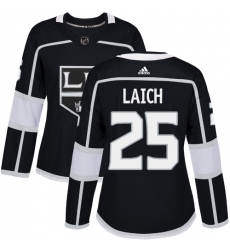 Women's Adidas Los Angeles Kings #25 Brooks Laich Authentic Black Home NHL Jersey