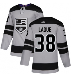 Youth Adidas Los Angeles Kings #38 Paul LaDue Authentic Gray Alternate NHL Jersey