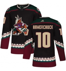 Youth Adidas Arizona Coyotes #10 Dale Hawerchuck Premier Black Alternate NHL Jersey