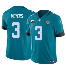 Men's Jacksonville Jaguars #3 Jakobi Meyers Teal 2026 F.U.S.E. 1-Star C Vapor Limited Football Stitched Jersey