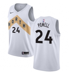 Youth Nike Toronto Raptors #24 Norman Powell Swingman White NBA Jersey - City Edition