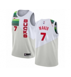 Youth Nike Milwaukee Bucks #7 Thon Maker White Swingman Jersey - Earned Edition