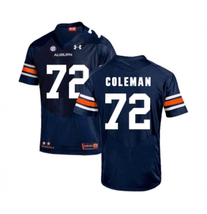 Auburn Tigers 72 Shon Coleman Navy College Football Jersey