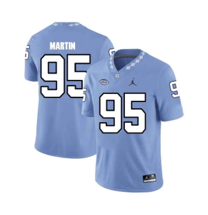 North Carolina Tar Heels 95 Kareem Martin Blue College Football Jersey