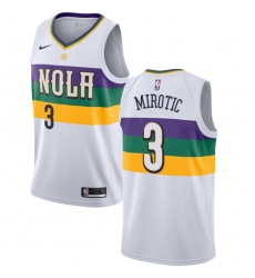 Youth Nike New Orleans Pelicans #3 Nikola Mirotic Swingman White NBA Jersey - City Edition