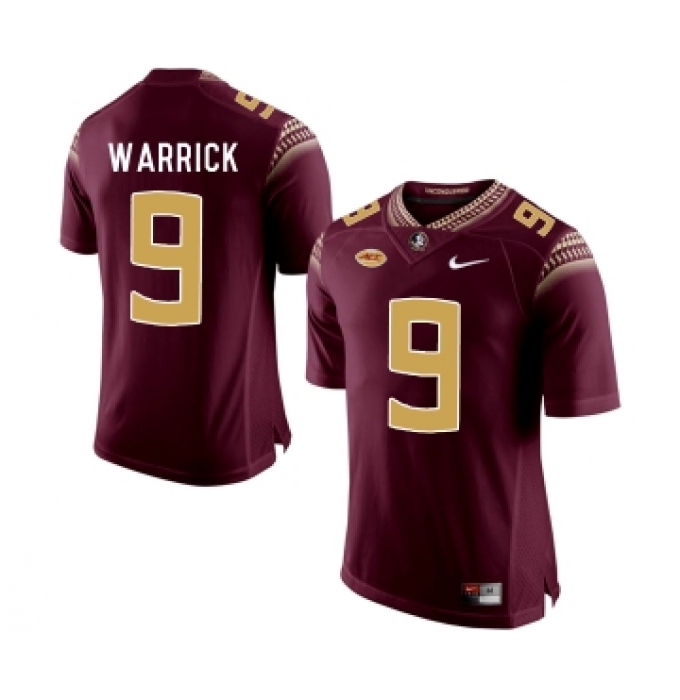 Florida State Seminoles 9 Peter Warrick Red College Football Jersey