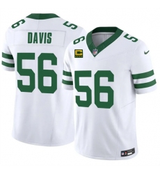 Men's New York Jets #56 Demario Davis White 2025 F.U.S.E. 4-Star C Vapor Untouchable Limited Football Stitched Jersey