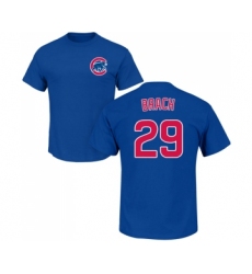 Baseball Chicago Cubs #29 Brad Brach Royal Blue Name & Number T-Shirt