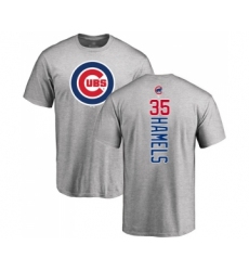 Baseball Chicago Cubs #35 Cole Hamels Ash Backer T-Shirt