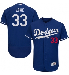 Men's Majestic Los Angeles Dodgers #33 Mark Lowe Royal Blue Alternate Flex Base Authentic Collection MLB Jersey