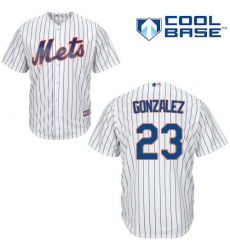 Youth Majestic New York Mets #23 Adrian Gonzalez Authentic White Home Cool Base MLB Jersey