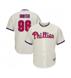 Youth Philadelphia Phillies #96 Tommy Hunter Replica Cream Alternate Cool Base Baseball Jersey