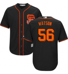 Youth Majestic San Francisco Giants #56 Tony Watson Authentic Black Alternate Cool Base MLB Jersey