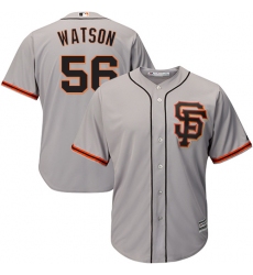Youth Majestic San Francisco Giants #56 Tony Watson Replica Grey Road 2 Cool Base MLB Jersey