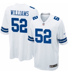 Men's Nike Dallas Cowboys #52 Connor Williams Game White NFL Jersey