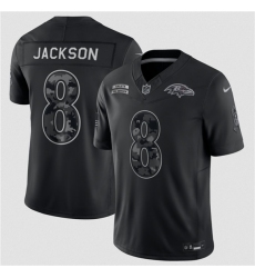 Men's Baltimore Ravens #8 Lamar Jackson Black F.U.S.E. 2026 Salute to Service Limited Football Stitched Jersey