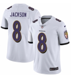 Men's Nike Baltimore Ravens #8 Lamar Jackson White Vapor Untouchable Limited Player NFL Jersey Men's Nike Baltimore Ravens #8 Lamar Jackson White Vapor Untouchable Limited Player NFL Jersey