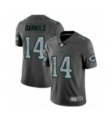 Men New York Jets #14 Sam Darnold Limited Gray Static Fashion Limited Football Jersey