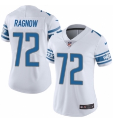 Women's Nike Detroit Lions #72 Frank Ragnow White Vapor Untouchable Limited Player NFL Jersey