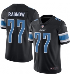 Youth Nike Detroit Lions #77 Frank Ragnow Limited Black Rush Vapor Untouchable NFL Jersey