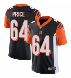 Men's Nike Cincinnati Bengals #64 Billy Price Black Team Color Vapor Untouchable Limited Player NFL Jersey
