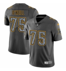 Men's Nike Minnesota Vikings #75 Brian O'Neill Gray Static Vapor Untouchable Limited NFL Jersey