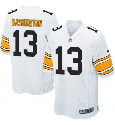 Men's Nike Pittsburgh Steelers #13 James Washington Game White NFL Jersey
