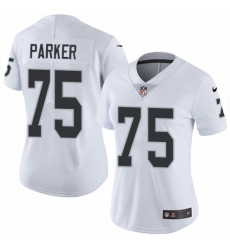 Women's Nike Oakland Raiders #75 Brandon Parker White Vapor Untouchable Limited Player NFL Jersey