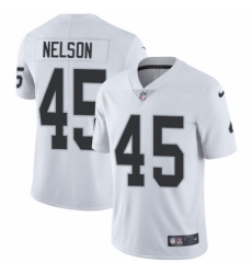 Youth Nike Oakland Raiders #45 Nick Nelson White Vapor Untouchable Limited Player NFL Jersey