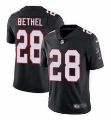 Men's Nike Atlanta Falcons #28 Justin Bethel Black Alternate Vapor Untouchable Limited Player NFL Jersey