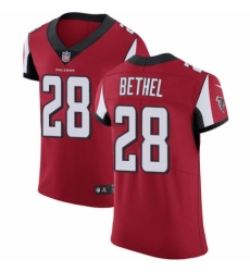 Men's Nike Atlanta Falcons #28 Justin Bethel Red Team Color Vapor Untouchable Elite Player NFL Jersey
