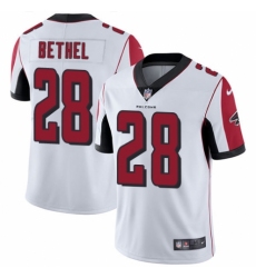 Men's Nike Atlanta Falcons #28 Justin Bethel White Vapor Untouchable Limited Player NFL Jersey