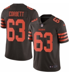 Youth Nike Cleveland Browns #63 Austin Corbett Limited Brown Rush Vapor Untouchable NFL Jersey